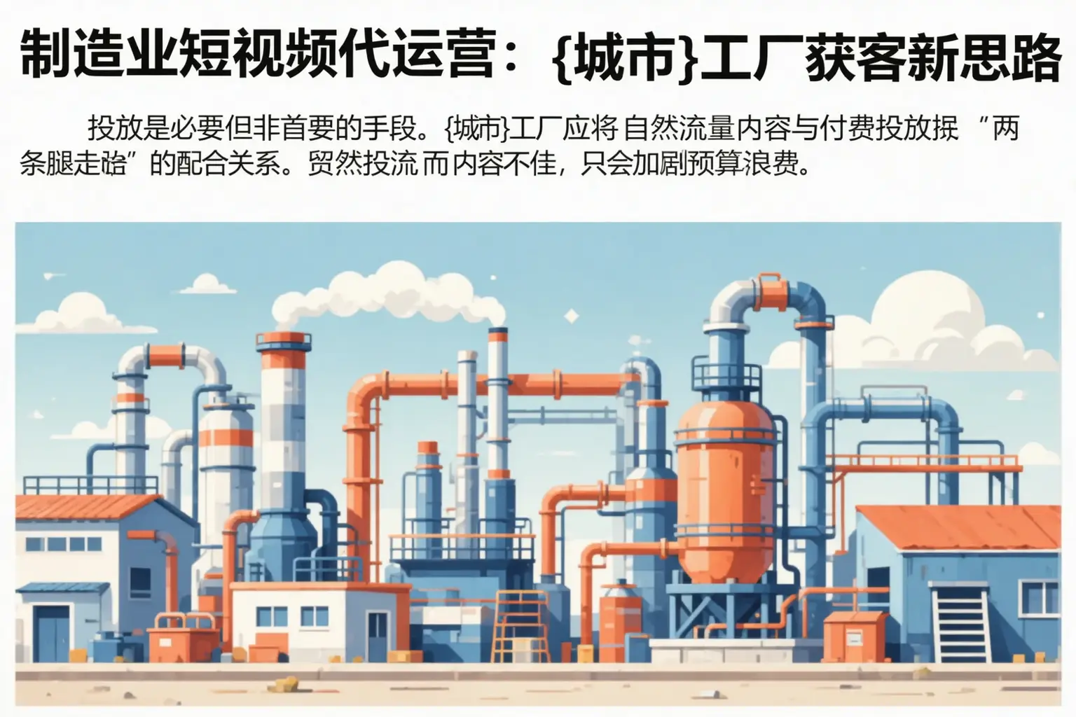 制造业短视频代运营：长丰工厂获客新思路